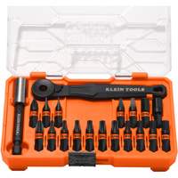 ProFlex Micro Ratchet Impact-Rated Bit Set, 20 Pcs, 1/4" Drive Size Les Fournitures Industrielles Méga