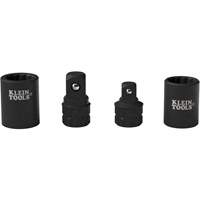 4-Piece KNECT Socket Wrench Adapter Set, Impact, 1/2"/3/8" Drive, 1/2"/3/8" Socket, 0.98" L, Ball Les Fournitures Industrielles Méga