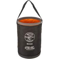 Straight Utility Bucket, 17" L x 12" W x 4" H, Nylon, Black/Grey/Orange Les Fournitures Industrielles Méga