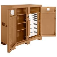 Armoire de chantier mod&egrave;le 112 avec cadenas, Acier, 54,9 pi³, Havane Les Fournitures Industrielles Méga