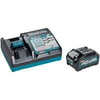 Trousse de d&eacute;marrage avec chargeur rapide et batterie 4,0Ah 40Vmax XGT, 40 V, Lithium-ion Les Fournitures Industrielles Méga