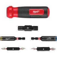 Tournevis multi-usage 8-en-1 avec embouts et tourne-&eacute;crous &agrave; chocs SHOCKWAVE, 8-1/3" lo, Prise Coussin&eacute;e Les Fournitures Industrielles Méga
