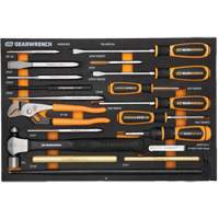Jeu de tournevis & outils de frappe dans un plateau de rangement en mousse Les Fournitures Industrielles Méga