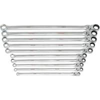 120XP Universal Spline XL Flex Head GearBox Wrench Set, Ratcheting Box, 10 Pieces, Imperial Les Fournitures Industrielles Méga
