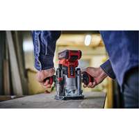 Toupie compacte avec base fixe et plongeante professionnelle sans fil (outil seulement) Les Fournitures Industrielles Méga