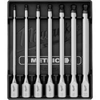 Long Metric Bit Socket Set, Hex Ball, 3/8" Drive, 7 Pcs Les Fournitures Industrielles Méga