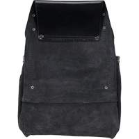 Phantom Collection Heavy-Duty Nail & Tool Bag, Leather, 10 Pockets, Black Les Fournitures Industrielles Méga