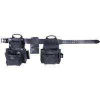 Ensemble de tabliers robustes Phantom 4 morceaux, Cuir, Noir Les Fournitures Industrielles Méga