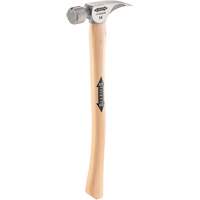 Marteau &agrave; face en titane frais&eacute;e avec manche incurv&eacute; en noyer, 14 oz, Prise en Bois, 18" lo Les Fournitures Industrielles Méga