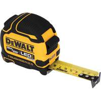 TOUGHSERIES Lighted Tape Measure, 26'/8 m, Imperial & Metric Graduations Les Fournitures Industrielles Méga