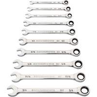 90-Tooth 12-Point Wrench Set, Ratcheting Combination, 10 Pieces, Imperial Les Fournitures Industrielles Méga