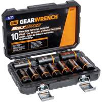 Bolt Biter Extraction Socket Set, 10 Pcs, Impact, 1/2" Drive Size, Deep Les Fournitures Industrielles Méga