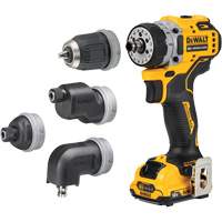 Ensemble perceuse/visseuse sans fil et sans balai XTREME 5-en-1, Lithium-ion, 12 V, Mandrin 3/8" Les Fournitures Industrielles Méga