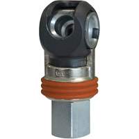 Raccord industriel rapide basculant TOPQUIK SC, Acier nickel&eacute;, 3/8", NPT femelle, 360 PSI Les Fournitures Industrielles Méga
