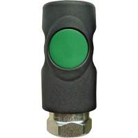 Raccord rapide TOPQUIK S1 Ultraflo 7,8 mm, Composite en polyester/Acier inoxydable, 1/4", NPT femelle, 174 PSI Les Fournitures Industrielles Méga
