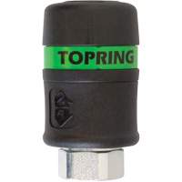 Raccord rapide TOPQUIK Ultraflo 7,8 mm, Composite en polyester, 3/8", NPT femelle, 174 PSI Les Fournitures Industrielles Méga