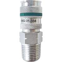 Raccord rapide QUIKSILVER Ultraflo 7,8 mm, Acier zingu&eacute;, 1/2", NPT m&acirc;le, 362 PSI Les Fournitures Industrielles Méga