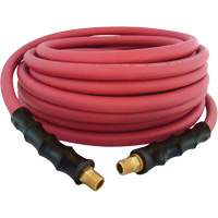 MAXPRO Rubber Hose, Air/Water, EPDM Rubber/Polyester, 3/8" dia. x 50', 300 psi, 1/4 NPT Les Fournitures Industrielles Méga