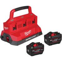 M18 Forge Starter Kit with 2 Batteries & 6-Bay Rapid Charger, Lithium-Ion, 18 V, 12 Ah Les Fournitures Industrielles Méga