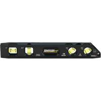 Niveau Torpedo en aluminium usin&eacute; (billet), 9" lo, Aluminium, 4 fioles, Magn&eacute;tique Les Fournitures Industrielles Méga
