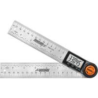 Localisateur d'angle num&eacute;rique et r&egrave;gle, 7" lo, Acier inoxydable, Graduations de 1/32" Les Fournitures Industrielles Méga