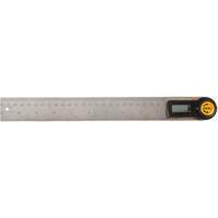 Localisateur d'angle num&eacute;rique et r&egrave;gle, 11" lo, Acier inoxydable, Graduations de 1/32" Les Fournitures Industrielles Méga