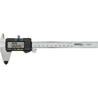 Digital Caliper, 0.0005" (0.01 mm) Resolution, 0" - 6" (0 mm - 150 mm) Range Les Fournitures Industrielles Méga