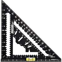 &eacute;querre de charpentier MACH-1 Smart Mark Johnny Square&reg; de 7-1/4 po avec fiole de niveau Les Fournitures Industrielles Méga