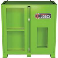 Armoire de rangement d'&eacute;PI sur place, Acier, Vert lime haute visibilit&eacute; Les Fournitures Industrielles Méga