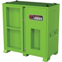 Armoire de rangement d'&eacute;PI sur place, Acier, Vert lime haute visibilit&eacute; Les Fournitures Industrielles Méga