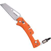 Electrician's Pocket Knife with Driver, 2-99/100" Blade, Stainless Steel Blade, Plastic Handle Les Fournitures Industrielles Méga