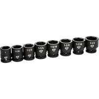 6-Point SAE Socket Set, 8 Pcs, Impact, 3/4" Drive Size Les Fournitures Industrielles Méga