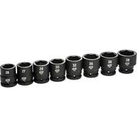 6-Point Metric Socket Set, 8 Pcs, Impact, 3/4" Drive Size Les Fournitures Industrielles Méga