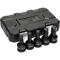 Metric Impact Bit Socket Set with Blow Mold Case, Hex, 3/4" Drive, 5 Pcs Les Fournitures Industrielles Méga