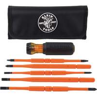 8-in-1 Insulated Interchangeable Screwdriver Set, 1000 V, 7 Pcs Les Fournitures Industrielles Méga