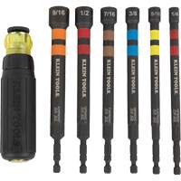 6-Piece Hollow Ratcheting Power Nut Driver Set, 1/4''/5/16''/3/8''/7/16''/1/2''/9/16'' Tip, 1/4" Drive, 6.3" L, Magnetic Les Fournitures Industrielles Méga