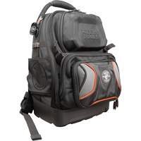 Sac &agrave; outils dorsal Tradesman Pro Tool Master, 11" lo x 13-1/2" la, Noir/Gris/Orange, Polyester Les Fournitures Industrielles Méga