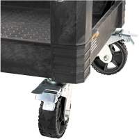 MODbox Utility Cart, 0 Drawers, 44-63/100" L x 25-1/2" W x 39" H, Black Les Fournitures Industrielles Méga