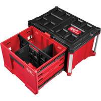 Boîte &agrave; outils avec un tiroir PACKOUT avec une capacit&eacute; de 50 lb, 16-3/10" x 22-1/5" x 14-3/10", Noir/Rouge Les Fournitures Industrielles Méga