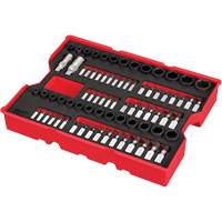 Jeu de douilles m&eacute;triques, SAE et Torx de 1/4” et 3/8” avec plateau pour tiroirs PACKOUT, 77 M Les Fournitures Industrielles Méga