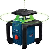 18V Green-Beam Horizontal/Vertical Rotary Laser Kit with Carrying Case, 2000' (609.6 m), 630-670 Nm Les Fournitures Industrielles Méga