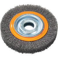 Brosse rotative, 7" dia., Fils 0,118", Arbre 1-1/4" Les Fournitures Industrielles Méga