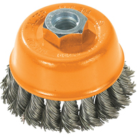 Wire Cup Brush, 3" Dia. x 5/8"-11 Arbor Les Fournitures Industrielles Méga