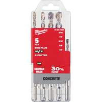 Jeu de forets pour marteau perforateur M/2 SDS-Plus, 5 morceaux, Carbure Les Fournitures Industrielles Méga
