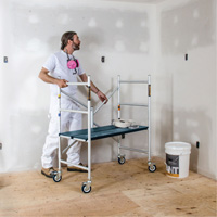 Mobile Work Scaffolding - Mini Scaffoldings, Aluminum Frame, 42" D x 48-1/2" H Les Fournitures Industrielles Méga