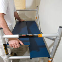 Mobile Work Scaffolding - Mini Scaffoldings, Aluminum Frame, 42" D x 48-1/2" H Les Fournitures Industrielles Méga
