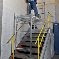 Mobile Work Scaffolding - Maxi Square Scaffolding, Aluminum Frame, 74" D x 75" H Les Fournitures Industrielles Méga