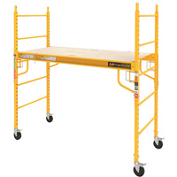 Mobile Work Scaffolding - Maxi Square Scaffolding, Steel Frame, 74" D x 74" H Les Fournitures Industrielles Méga
