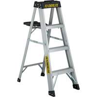 3400 Series Industrial Extra Heavy-Duty Step Ladder, 4', Aluminum, 300 lbs. Capacity, Type 1A Les Fournitures Industrielles Méga