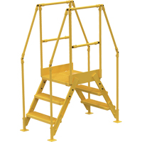 Crossover Ladder, 66-1/2" Overall Span, 30" H x 36" D, 24" Step Width Les Fournitures Industrielles Méga